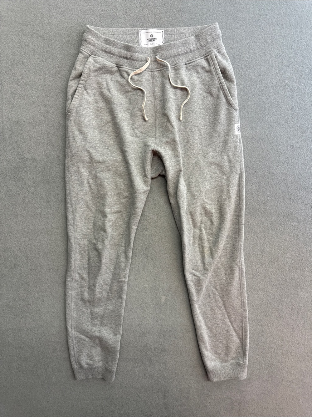 Reigning Champ Sweatpants Small Men's Slim Fit Joggers Terry Cotton Gray Canada